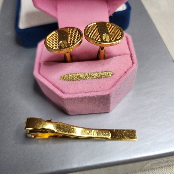 Dunhill set of cufflinks and clip-on tie - Picture 8 of 14